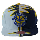 Golden State Warriors NBA Shockwave Men's Snapback Hat by Mitchell & Ness